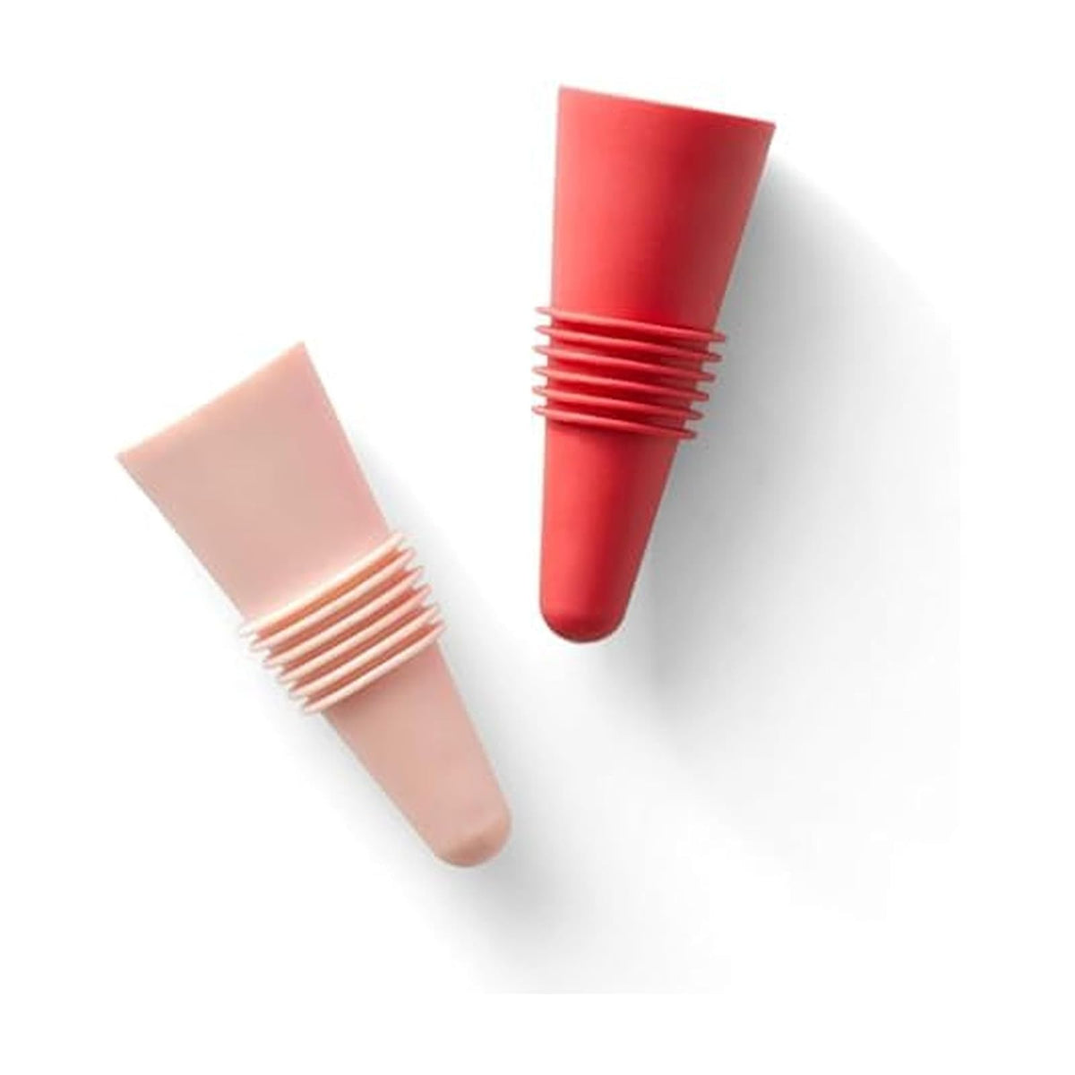 Tapones para botellas de vino y bebidas de conejo con tapa de agarre (rosa, juego de 2)