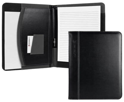 BIFOLIO EJECUTIVO BERNINA NEGRO 2 COMPARTIMIENTOS INTERNOS PARA HOJAS Y TARJETAS