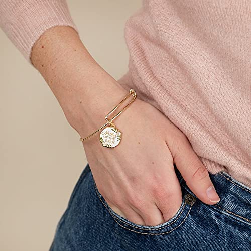 Alex and Ani Pulsera de madre de la novia con infusión de color