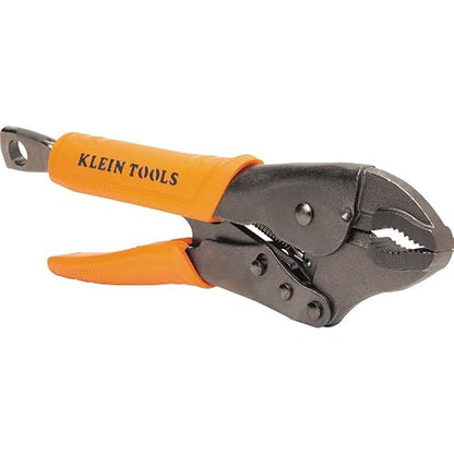 Klein Tools 38660 - Juego de alicates de bloqueo curvados de 7 pulgadas y 10 pulgadas, asas de liberación rápida, alto par y poder de agarre, 2 piezas