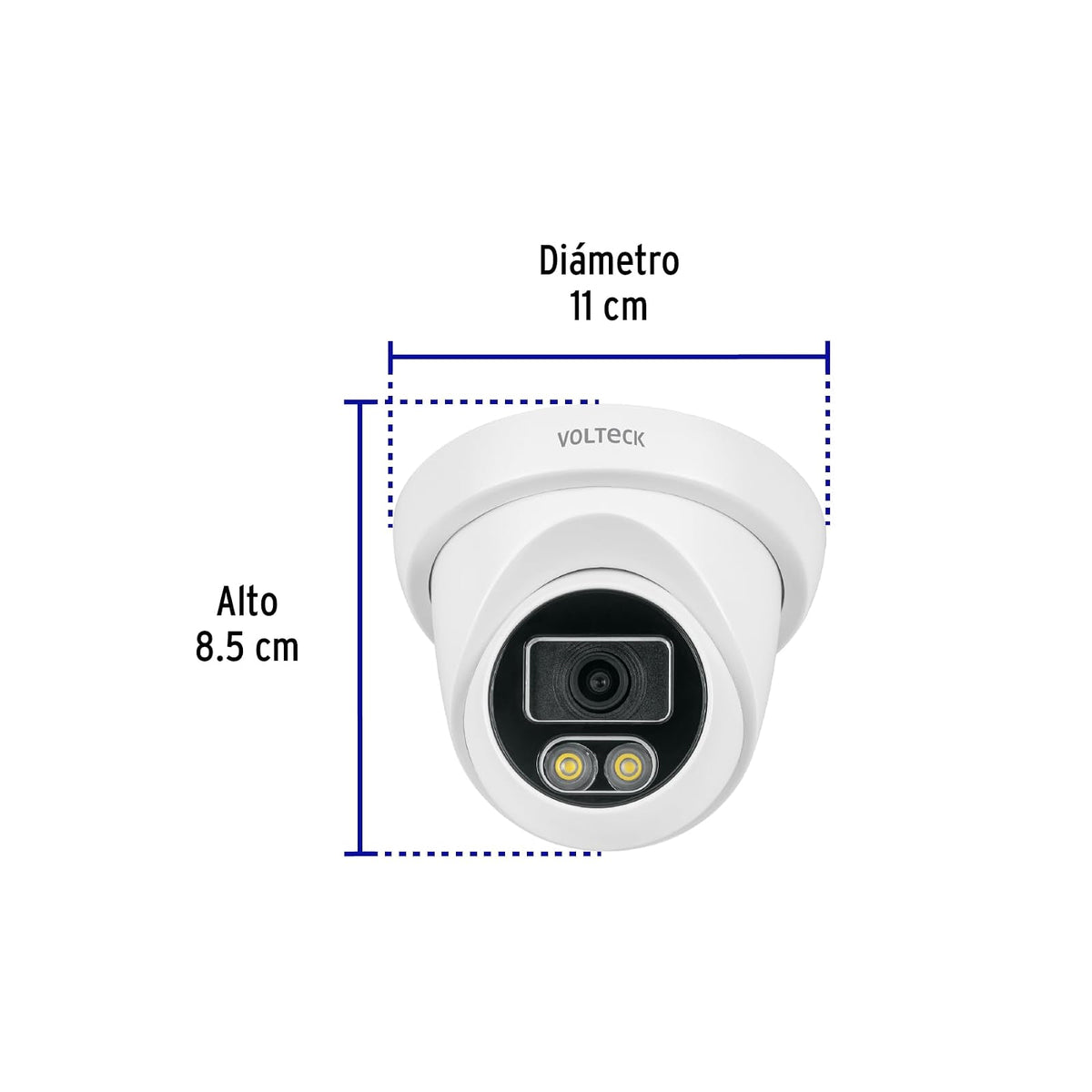 Volteck CTV-51A, Cámara Tipo Domo 5MP Lente 2.8mm con Micrófono