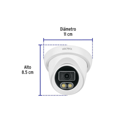 Volteck CTV-51A, Cámara Tipo Domo 5MP Lente 2.8mm con Micrófono