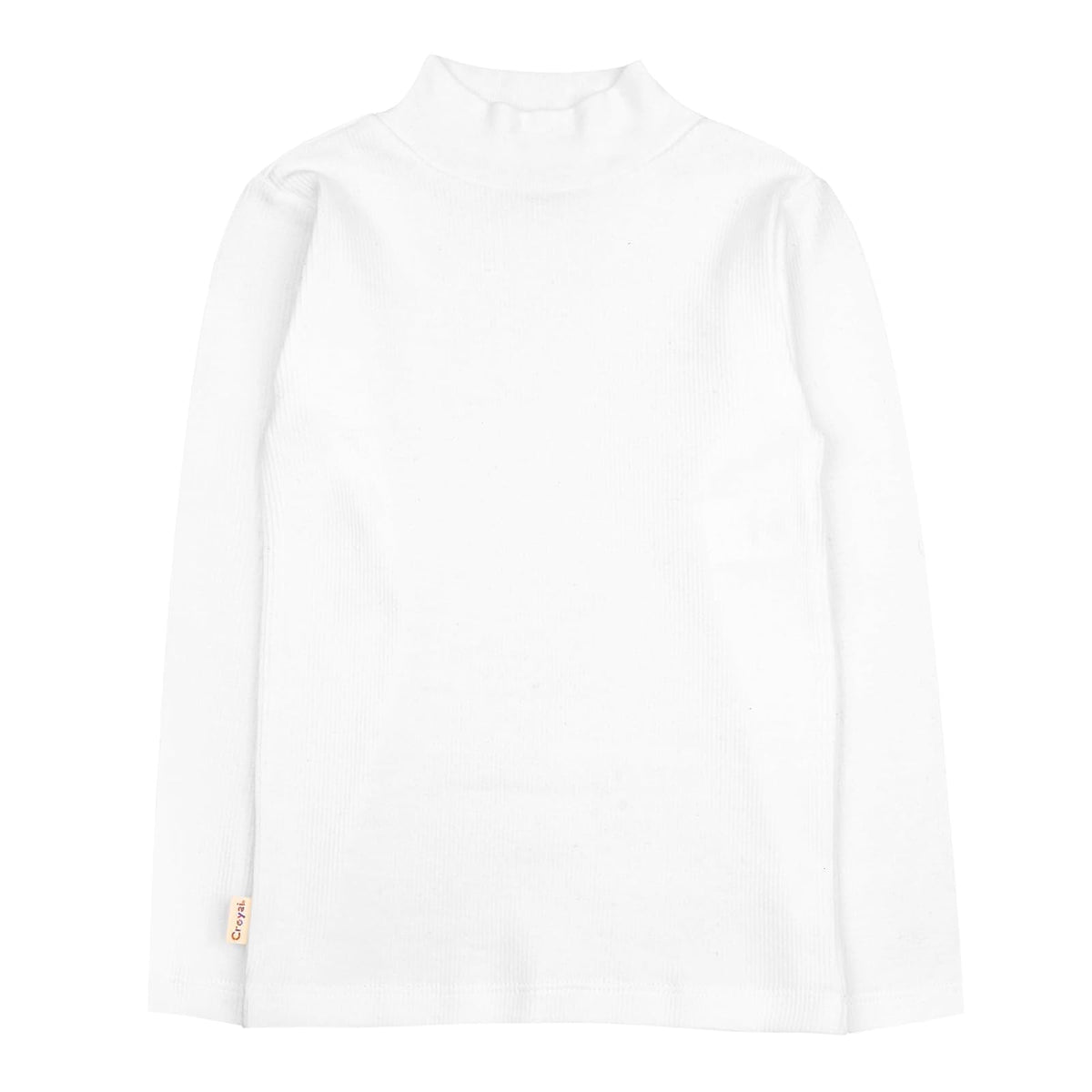 Baby Creysi Playera de Cuello Alto para Niña de Algodón con Tejido de Cárdigan Manga Larga
