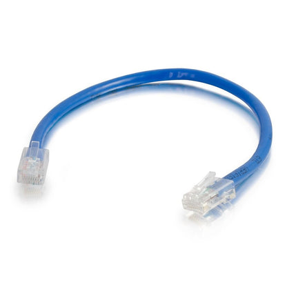 C2G Cable de Red Cat5E RJ45 sin Bota - 0.3 m - Azul