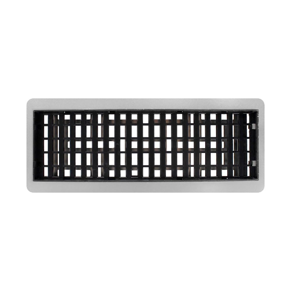 Decor Grates LAJH412-NKL Rejillas, 4x12, colección oriental, níquel cepillado
