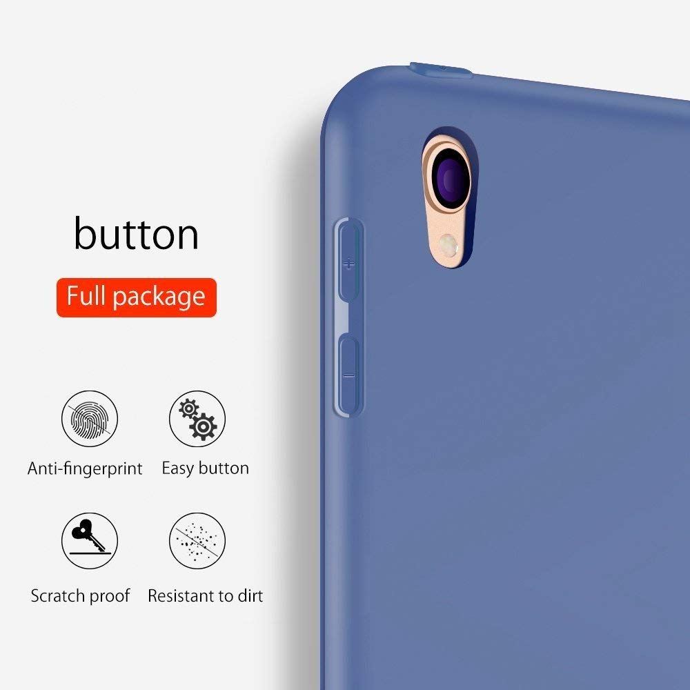 ORIbox - Funda para iPad Pro 1º 11'' (2018), diseño de Triple Pliegue con función de Reposo/Encendido automático, Cubierta Trasera de TPU Suave, 11 Pulgadas, Color Azul Oscuro