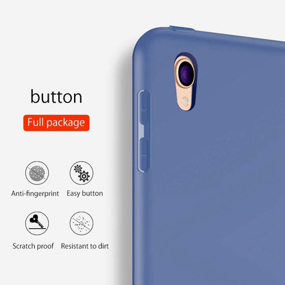 ORIbox - Funda para iPad Pro 1º 11'' (2018), diseño de Triple Pliegue con función de Reposo/Encendido automático, Cubierta Trasera de TPU Suave, 11 Pulgadas, Color Azul Oscuro