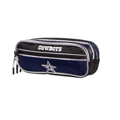 Truzt Lapicera NFL Dallas Cowboys Estuche Escolar Deportivo Niño Compartimento Sencillo Poliéster Resistente Azul