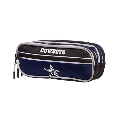 Truzt Lapicera NFL Dallas Cowboys Estuche Escolar Deportivo Niño Compartimento Sencillo Poliéster Resistente Azul