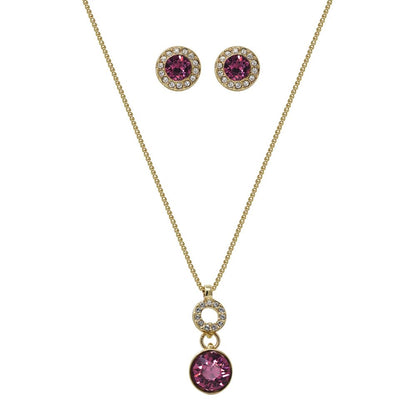 Nine West Set Collar Y Aretes Dorado para Mujer