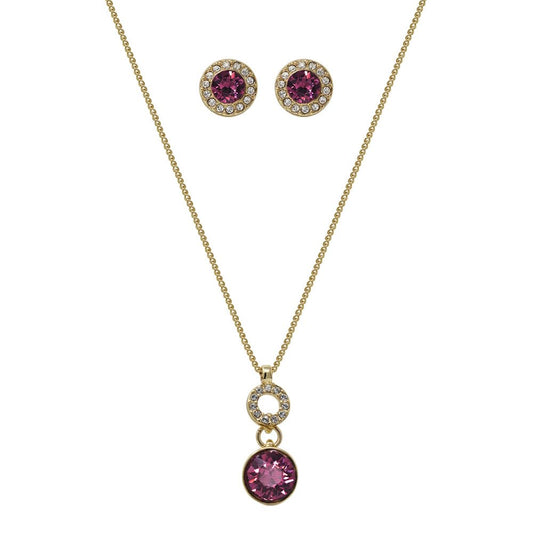 Nine West Set Collar Y Aretes Dorado para Mujer