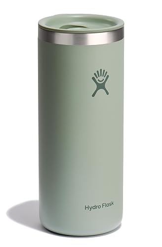 Hydro Flask - Taza de café de Viaje de Acero Inoxidable aislada, antiderrames, a Prueba de Fugas, 20 onzas, Verde Agave