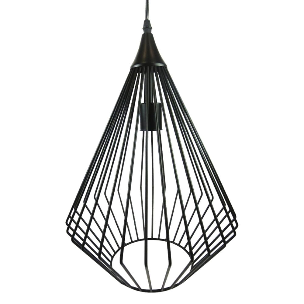 Mil Luces CLT-989/001 Araña-II Lámpara de Suspender en Techo,27 x 27 x 9 cm, Color Negro, Estilo Vintage