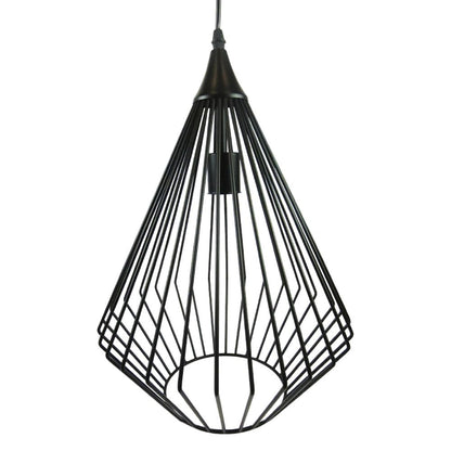 Mil Luces CLT-989/001 Araña-II Lámpara de Suspender en Techo,27 x 27 x 9 cm, Color Negro, Estilo Vintage