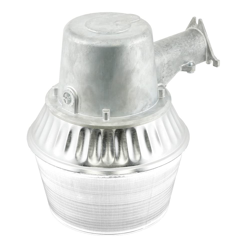 Halo Suburbana LED de 4000lm con TCC 4000K, con carcasa de aluminio y fotocelda integrada