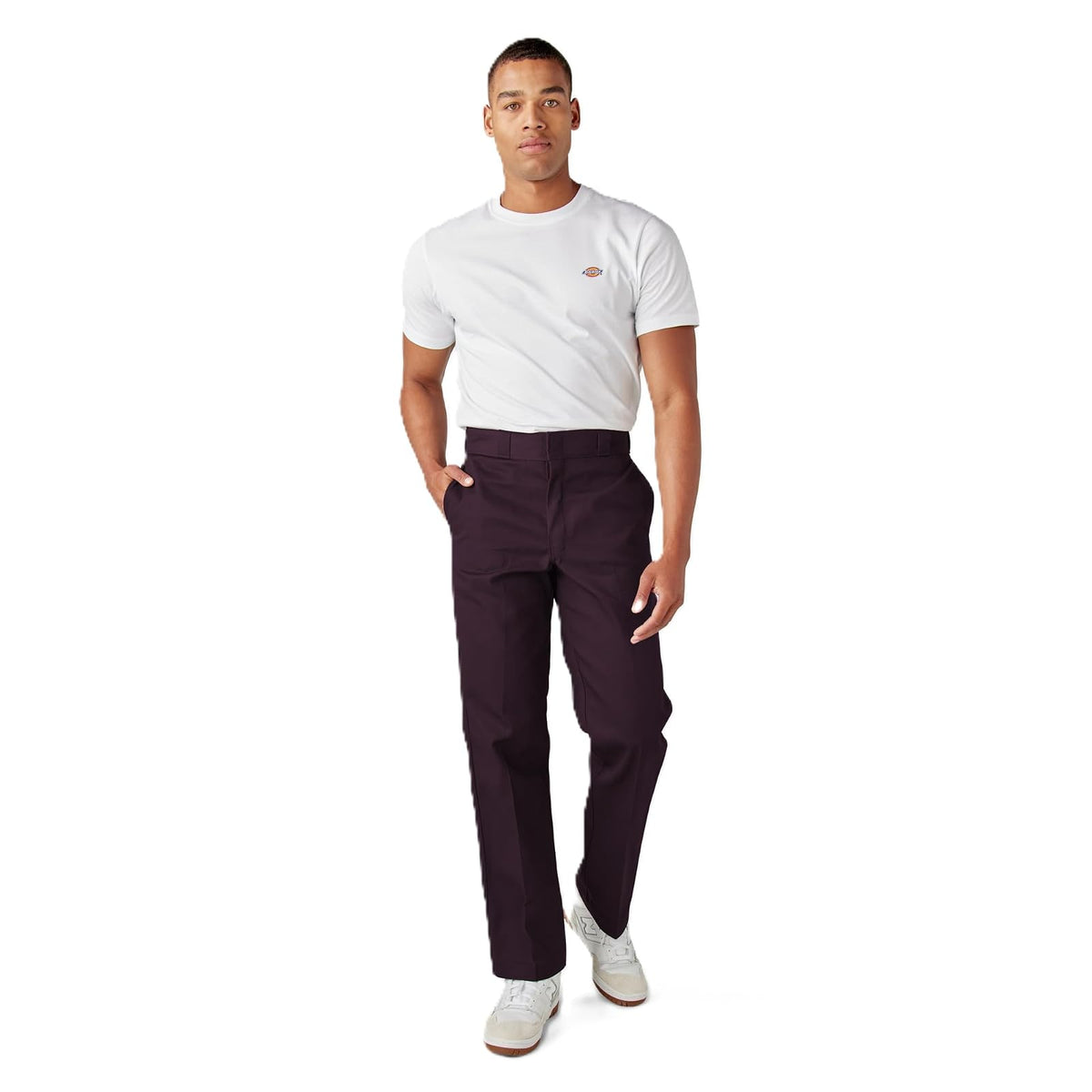 Dickies Original 874 Pantalón de Trabajo para Hombre - 36W x 32L - Granate