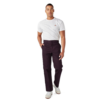 Dickies Original 874 Pantalón de Trabajo para Hombre - 36W x 32L - Granate