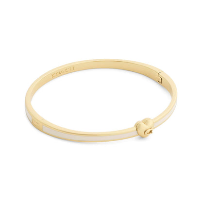 COACH Signature C - Pulsera de corazón esmaltado