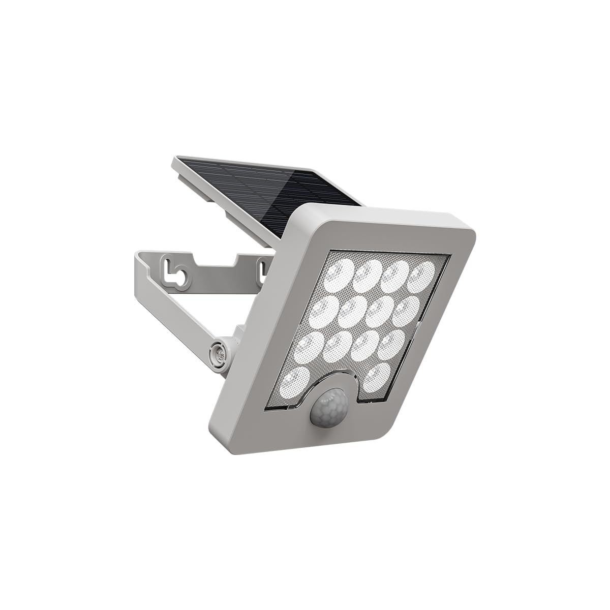 Tecnolite - Lámpara Solar LED 4 W, Luz de Día, Dirigible, Sensor de Movimiento, IP65