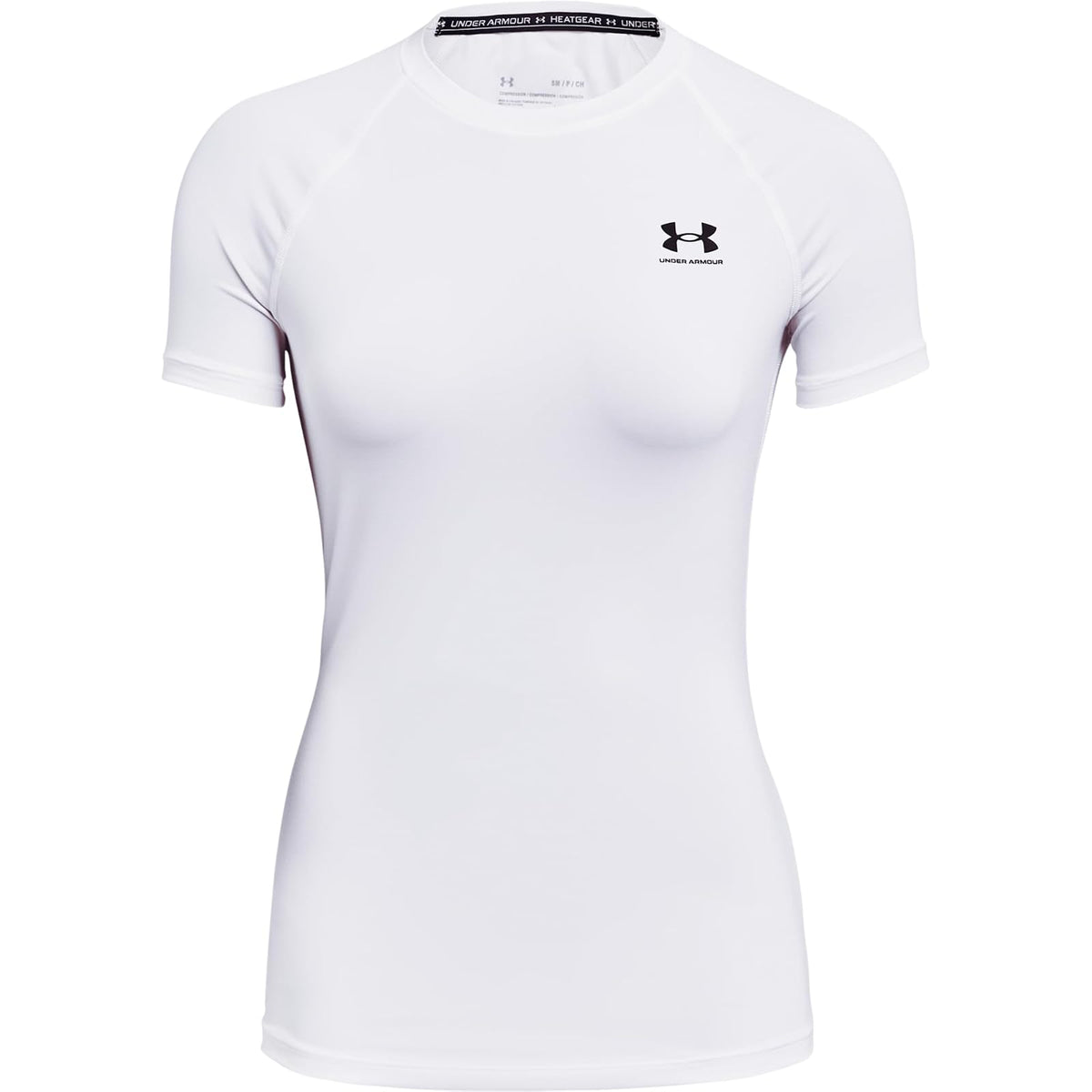 Under Armour Heatgear Playera de Compresión Manga Corta Mujer - Blanco (100) - Blanco - XL