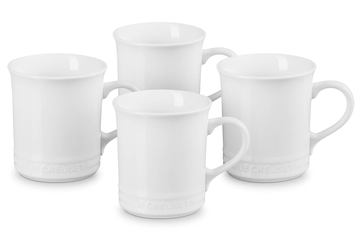 Le Creuset PG90433A-0016 - Taza de cerámica, 14 oz, color blanco