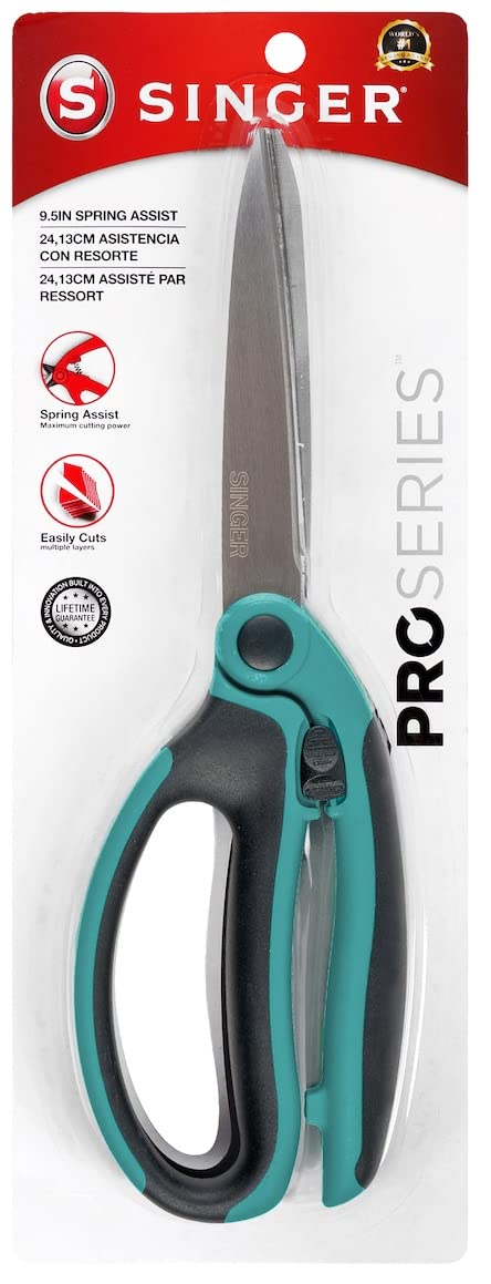SINGER 00565 9-1/2-Inch ProSeries Spring Assist Scissor with Comfort Grip