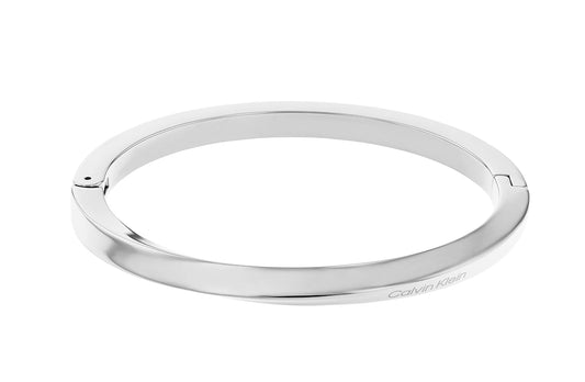 Calvin Klein Jewelry 35000312 - pulsera de acero inoxidable para mujer, color plateado, Estándar, Acero inoxidable, Sin gemas.