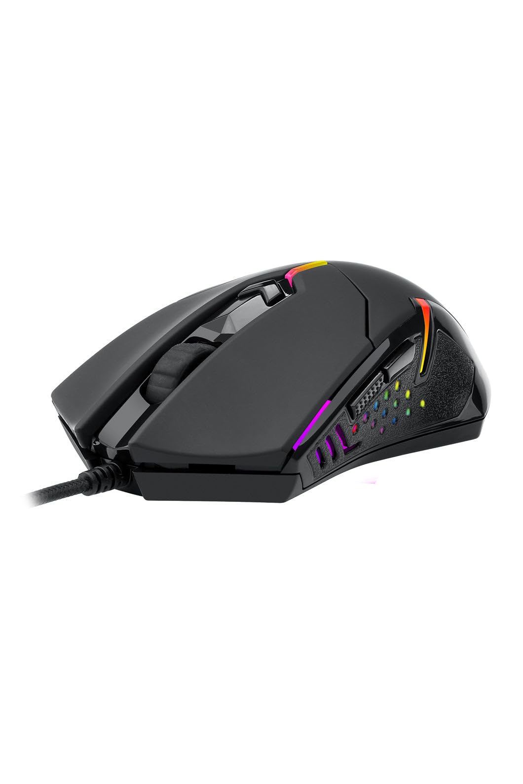 Redragon M601-3 Mouse Gamer, Cable USB retroiluminación LED Roja, 3200 dpi, 6 Botones, Ergonomico Centrophorus Gaming Mouse para PC.
