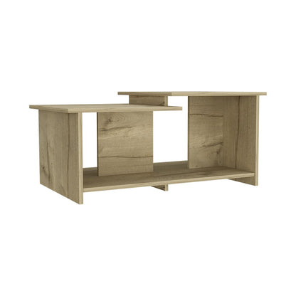 Espacio Klik KLIK Mesa de Centro wema armable, Color Duna, Dimensiones 89.3 Largo X 53.1 Ancho X 41.6 Alto cm, Estilo contemporáneo, con Superficie Amplia