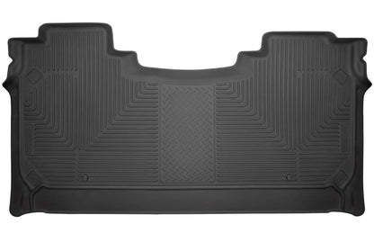 Husky Liners Weatherbeater - Alfombrillas para Dodge Ram 1500 Crew Cab 2019-2024 con Caja de Almacenamiento de fábrica | 2ª Fila, 1 Pieza Negro - 14731