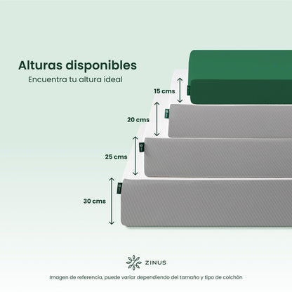 Zinus Green Tea Cooling | Colchón Individual 15cm, Gel | Garantía 10 años | Colchón individual de memory foam con gel refrescante y esencia de té verde, funda de Jacquard, alivia el dolor articular