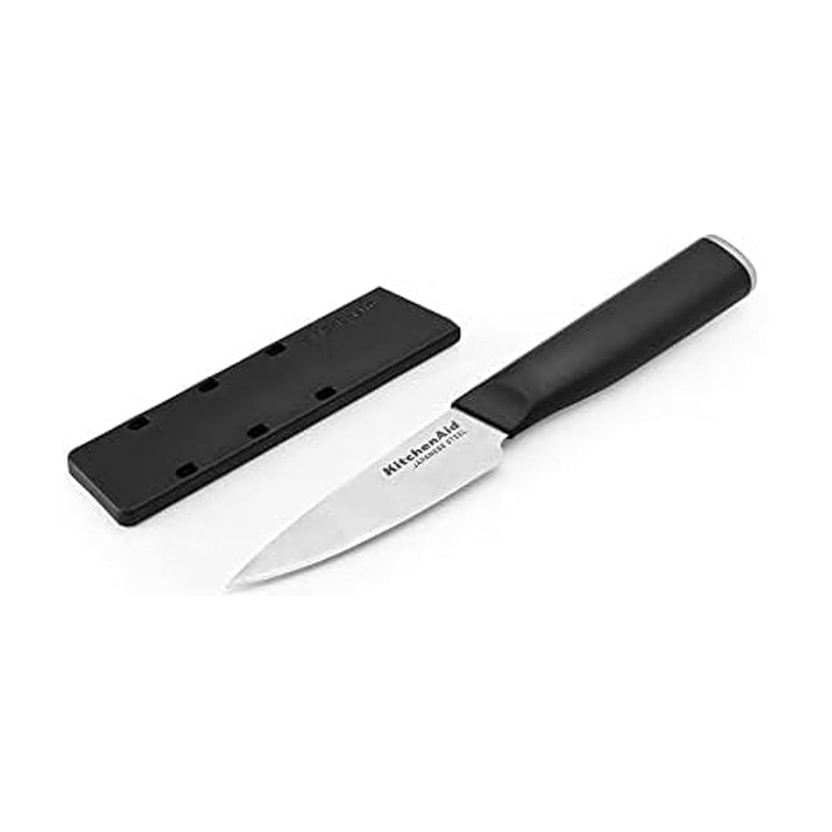 KitchenAid Classic Juego de 4 Cuchillos para Carne 4.5 pulg, Acero Alto Carbono - Cuchillo pelador de 3.5 pulgadas
