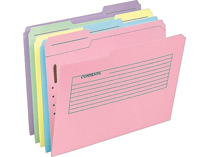 Pendaflex 45270 - Carpetas de notas impresas con cierre (30 unidades, 1/3 parte superior cortada)