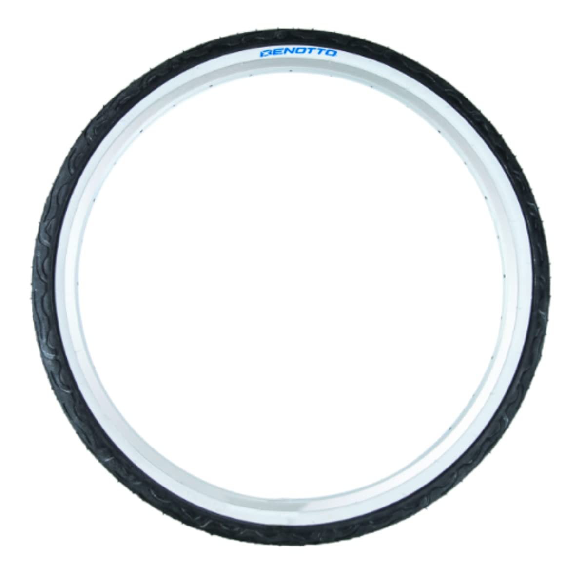 Llanta Urbana BENOTTO City 26x2.125 (57-559) | Cara Blanca con Letras Azules | Modelo P713 | para Bicicleta de Paseo