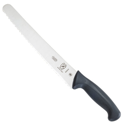 Mercer Culinary Millennia Products, Negro, 10-Inch Wide Wavy Edge Bread Knife, 1 + Mercer Culinary Innovations 10 by 2-Inch Knife Guard