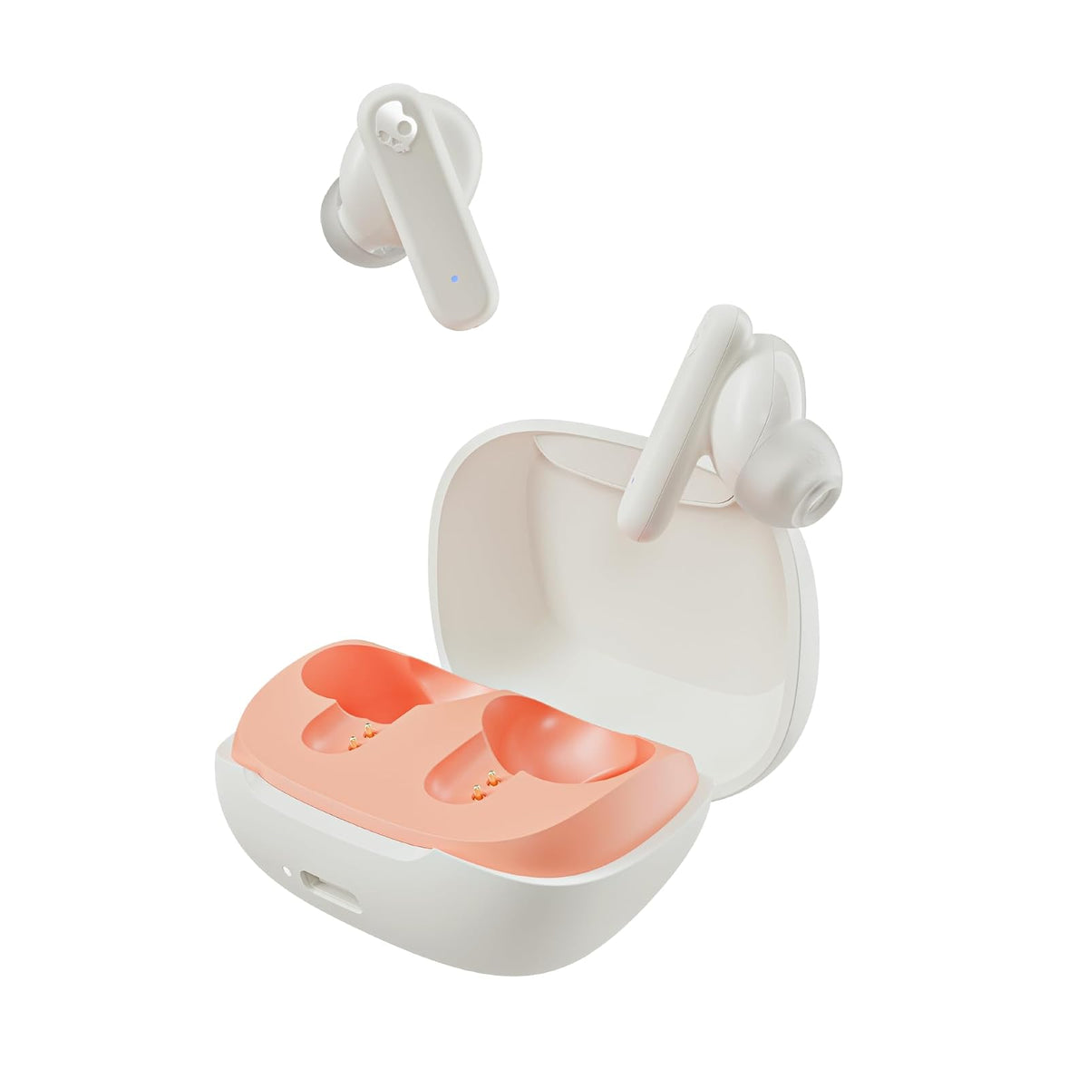 Skullcandy Smokin' Buds Auriculares Inalámbricos In-Ear, 20 h de Autonomía - Naranja Glow