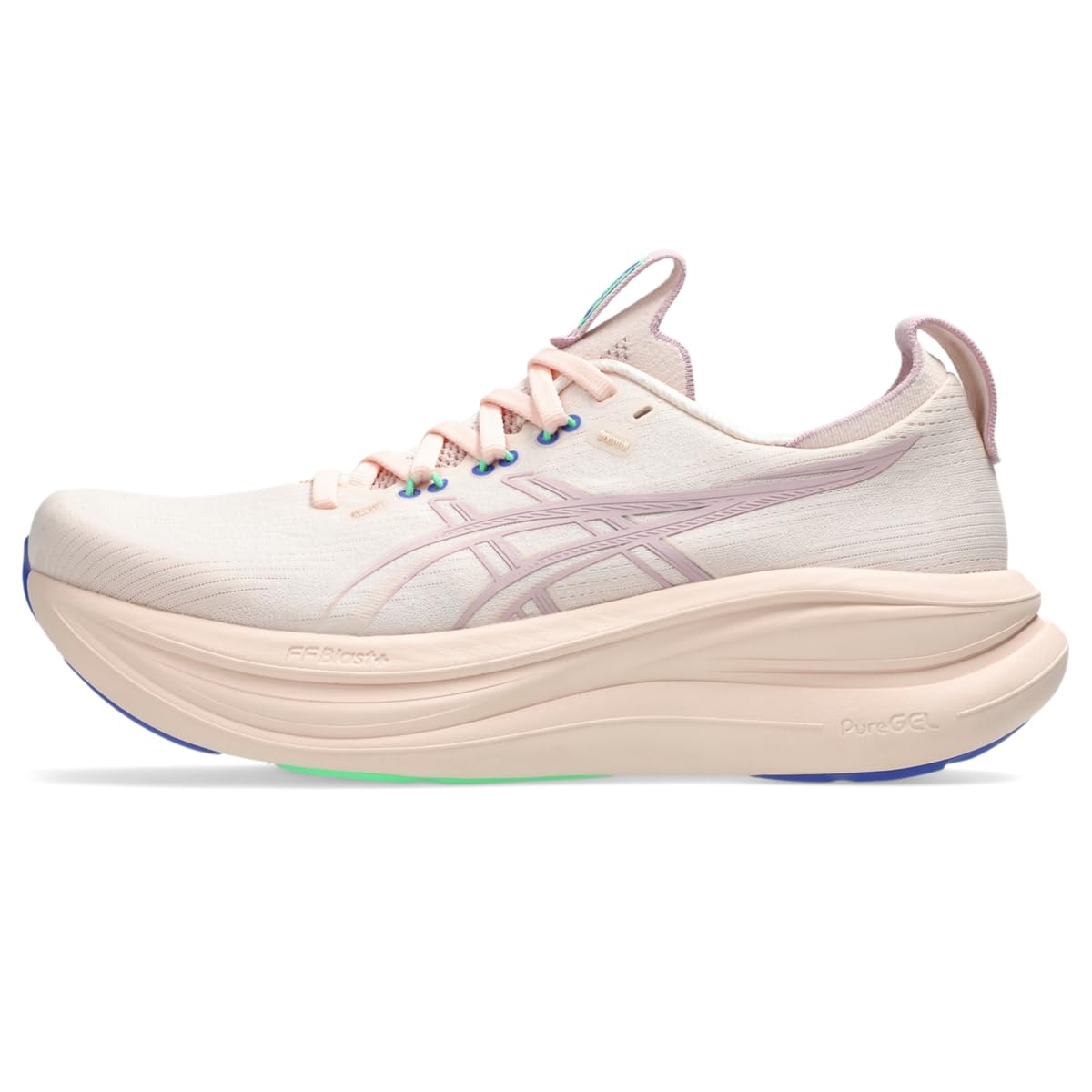 Asics Gel-Nimbus 28 - Tenis de Correr para Mujer | Zapatos para correr de carretera - 25.5 cm - PEARL PINK - MORGANITE