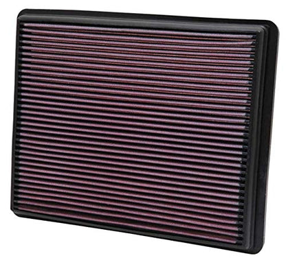 K&N Filtro de Aire de Alto Rendimiento 33-2129 con Kit de Recarga, Rojo