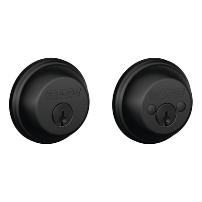 Schlage Cerrojo de Doble Cilindro Alta Seguridad Grado 1 - Mate negro