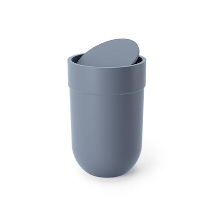 Umbra Touch Bote de Basura con Tapa Abatible, 6 L - Azul Pizarra
