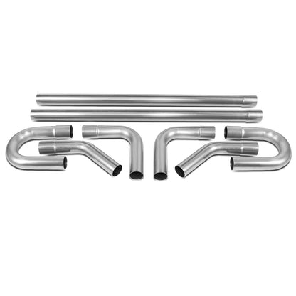 DNA Motoring Kit de Tubos de Escape 8 Piezas 2.5 Pulgadas Universal - Acero suave - 2.5Inch
