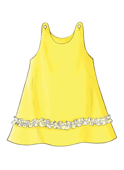 BUTTERICK PATTERNS B3772 - Patrones para Vestidos para niños y niños, Talla 4-5 - 6