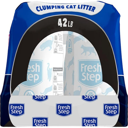 Fresh Step Extreme Scented Litter con el Poder de Febreze. Arena aglutinante para Gatos, Aroma Mountain Spring, 42 Libras (19 kg)