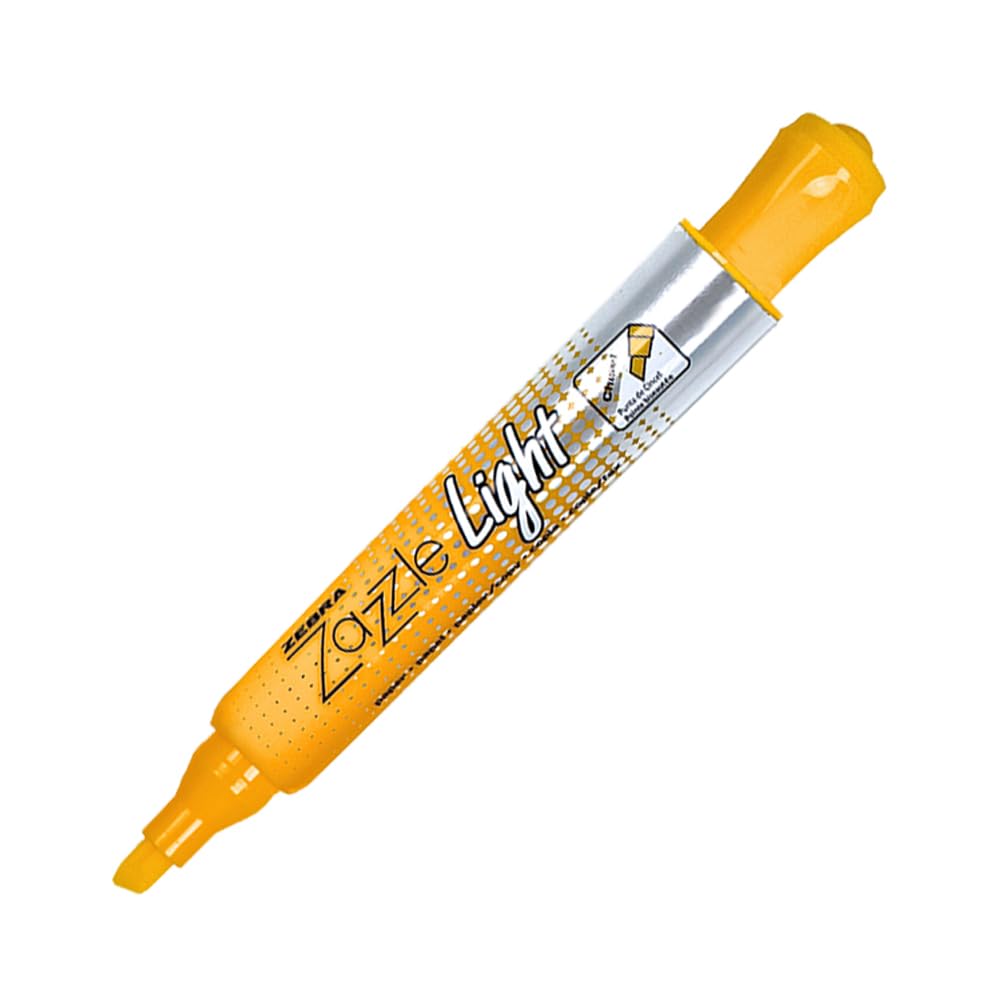 Zebra Resaltador Zazzle Light Marcatextos De Tinta Fosforescente Caja 12 Piezas Color Naranja.