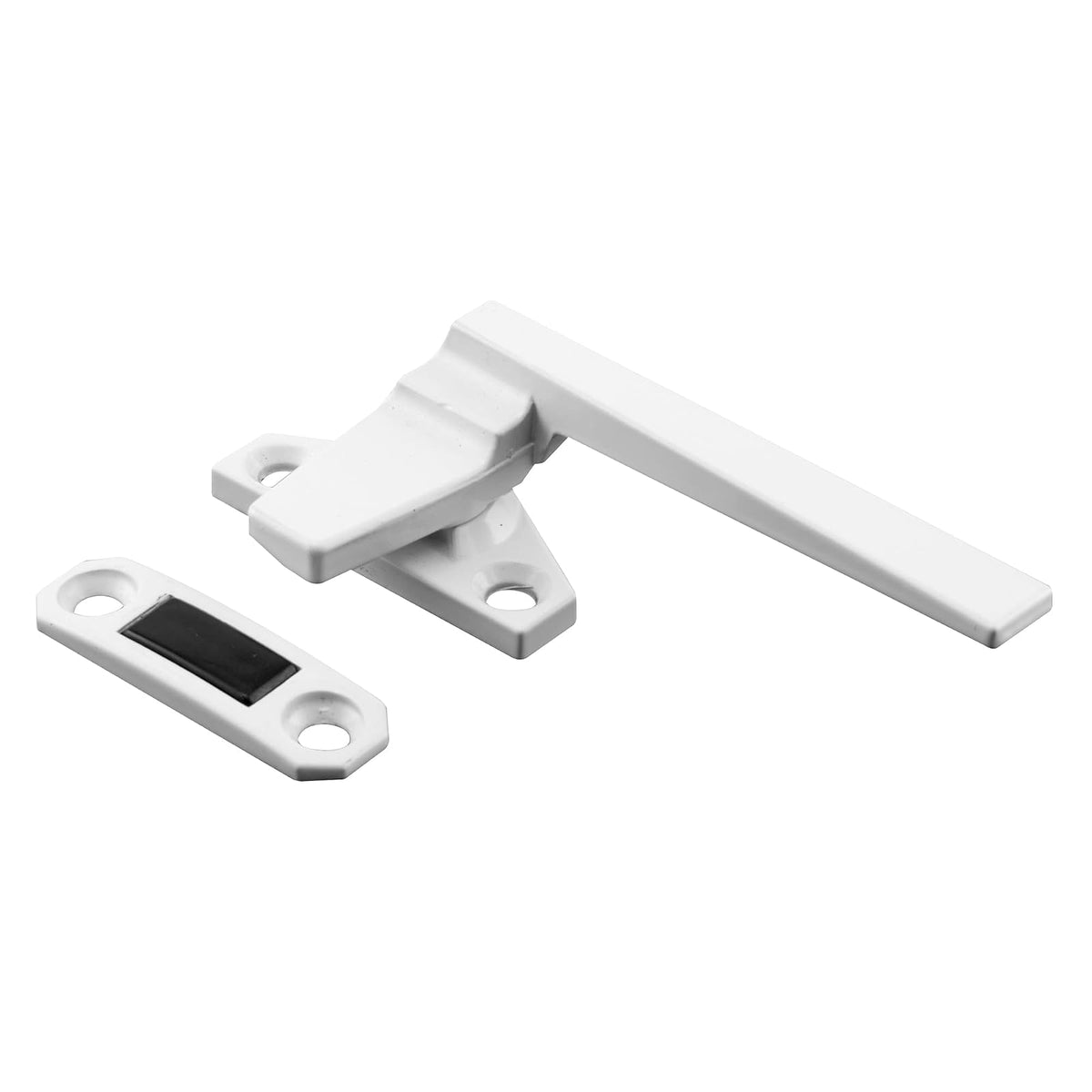 Prime-Line H 3821, blanco, diestro, mango de bloqueo abatible con base compensada, paquete individual