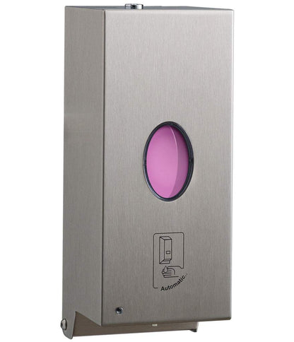 Bobrick B-2012 Dispensador automático de jabón líquido para Montar en la Pared, Acero Inoxidable, Capacidad de 30 onzas líquidas