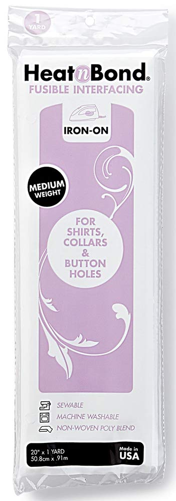 Thermoweb Heat'n Bond Medium Weight Iron-On Fusible Interfacing-White 20"X36"