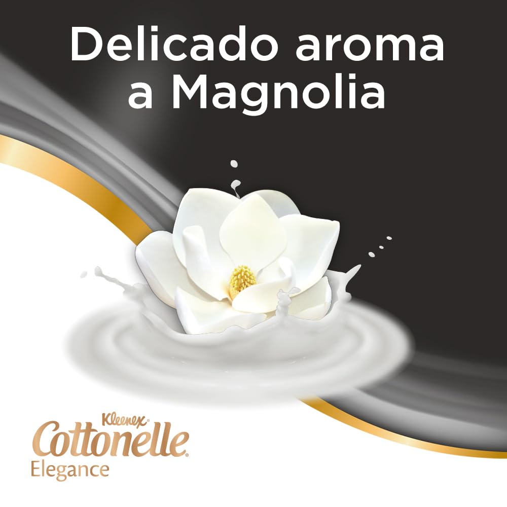Kleenex Cottonelle Elegance XL, Papel Higiénico Extra Largo, Paquete con 32 Rollos de 228 Hojas Dobles C/U