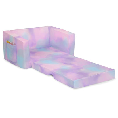 Delta Children Silla Cozee Flip-out Convertible 2 en 1 en Sillón Reclinable para Niños