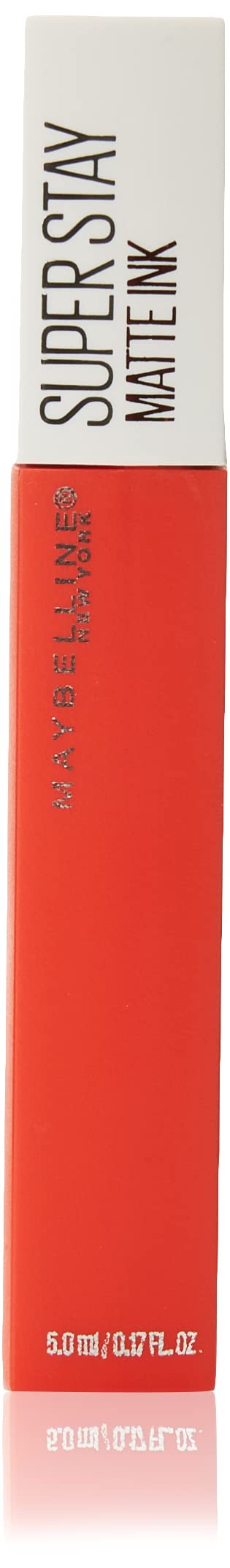 Maybelline Labial líquido mate Superstay Matte Ink Tono Heroine, 5ml - Lipstick matte de larga duración, color intenso por hasta 16H, alta pigmentación, no transfiere